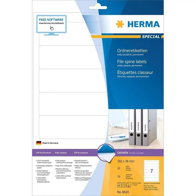 Etiketten Herma