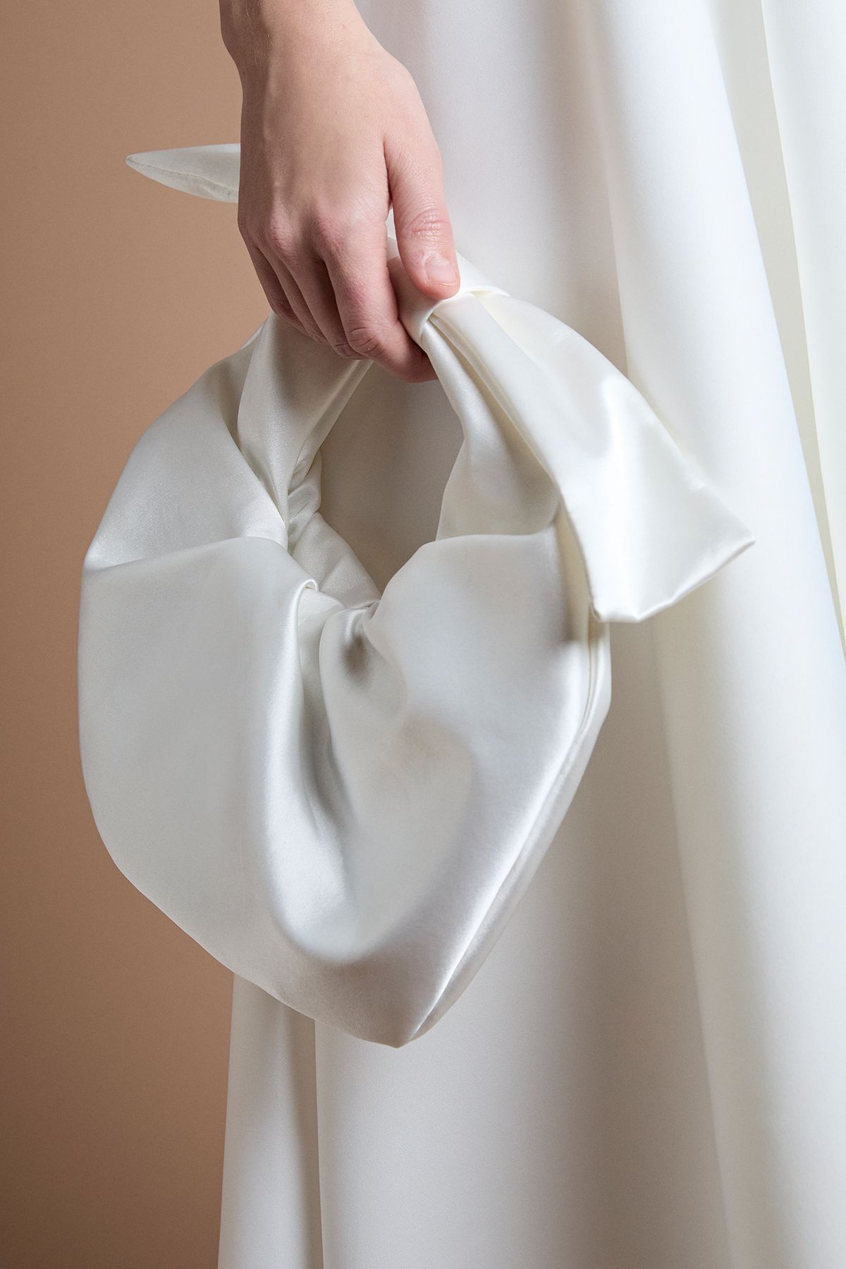 Coast Bridal Jennifer Satin Bow Detail Grab Bag