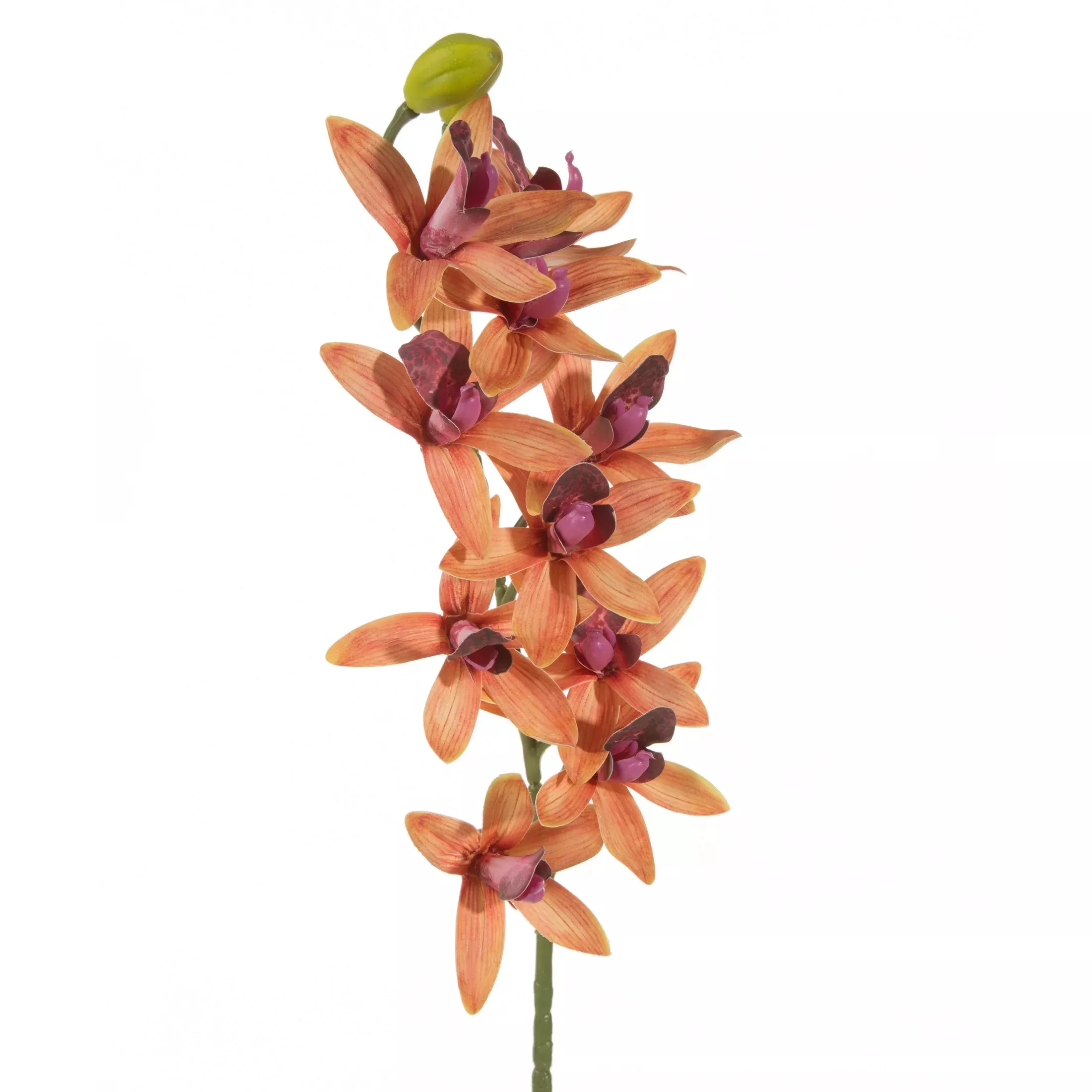 Kwiat sztuczny pomarańczowo, różowy 76 cm