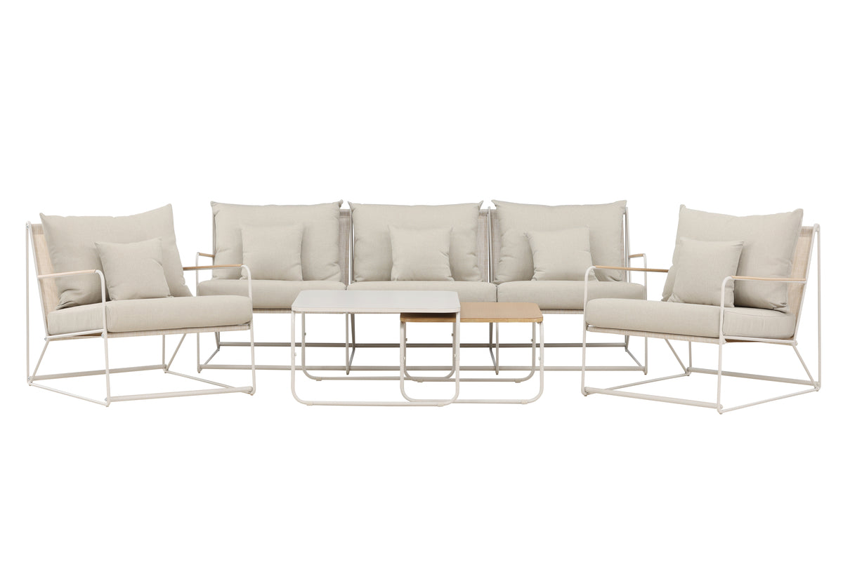 Rebellenclub Olbia loungestoel - Beige