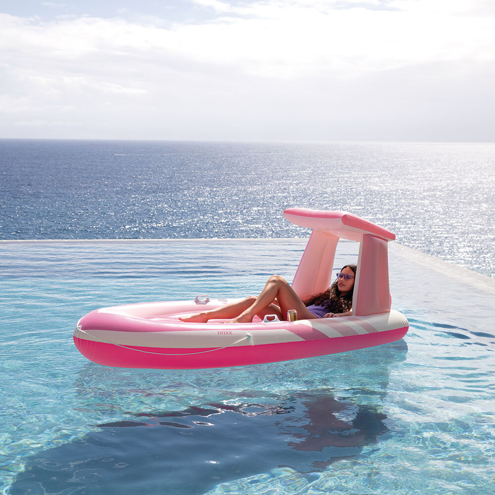 Matelas de piscine bateau pink paradise