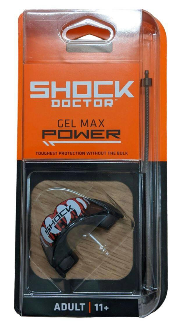 Shock Doctor Gel Max Power, Mouthguard, Red Drip Fang, Senior
