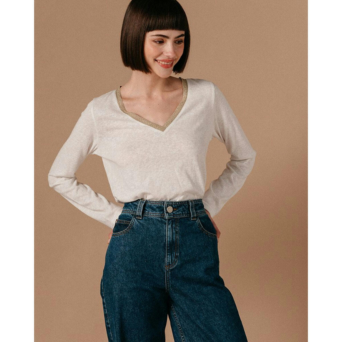 T-Shirt  Lewis manche longue col V