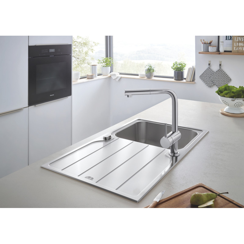 Mitigeur pour évier de cuisine avec douchette Minta chrome GROHE