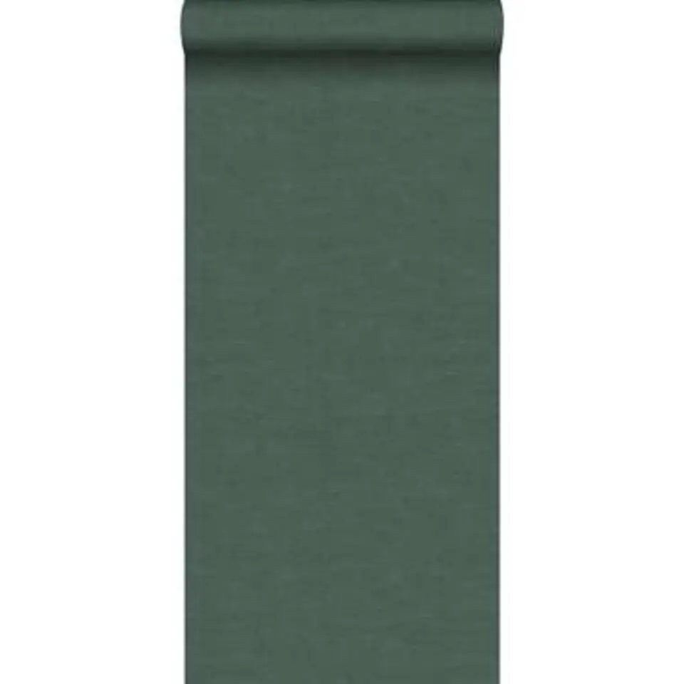 Origin behang - linnenstructuur - mosgroen - 0.53 x 10.05 m