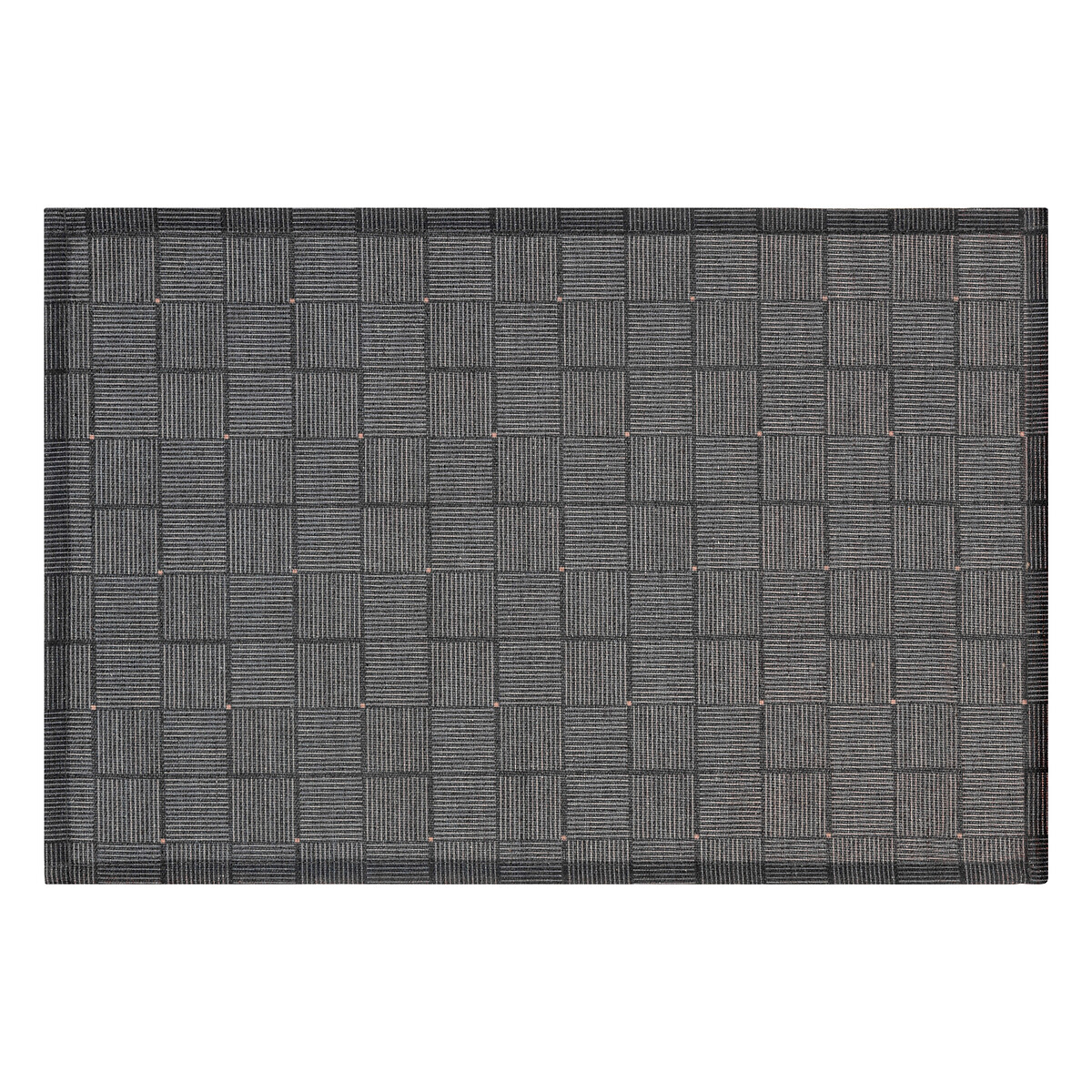 Individual de mesa geométrico preto 30x45cm