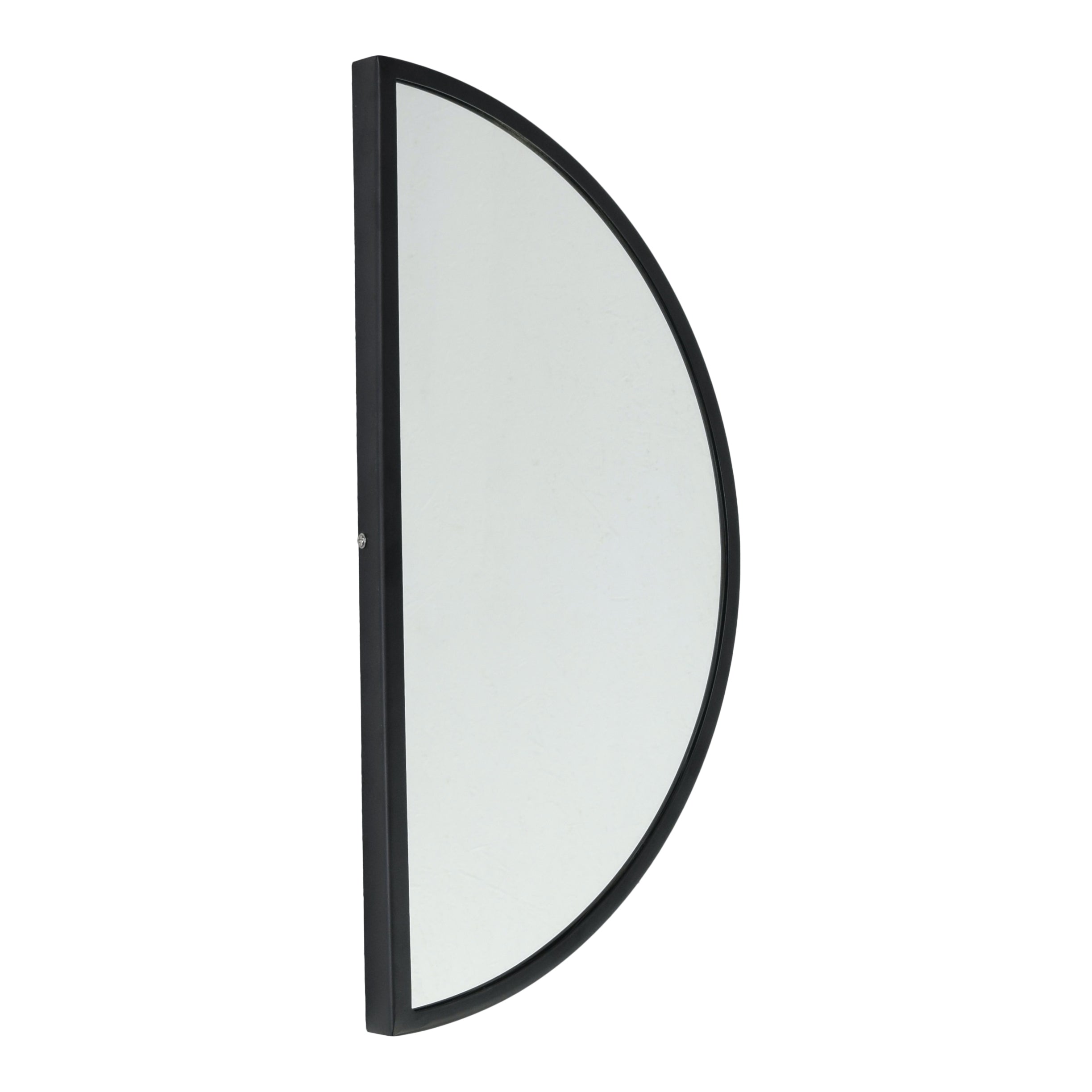 LOFT42 Mirror Spiegel Half Rond - Zwart - Metaal - 60x31