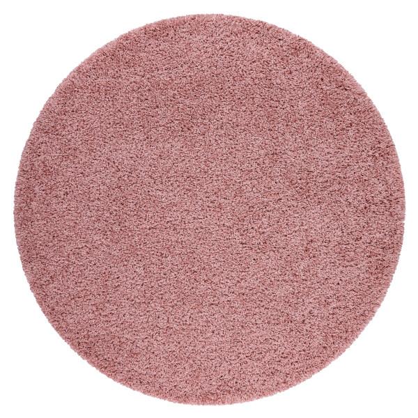 Dywan SOFFI shaggy 5cm różowy koło 80 cm