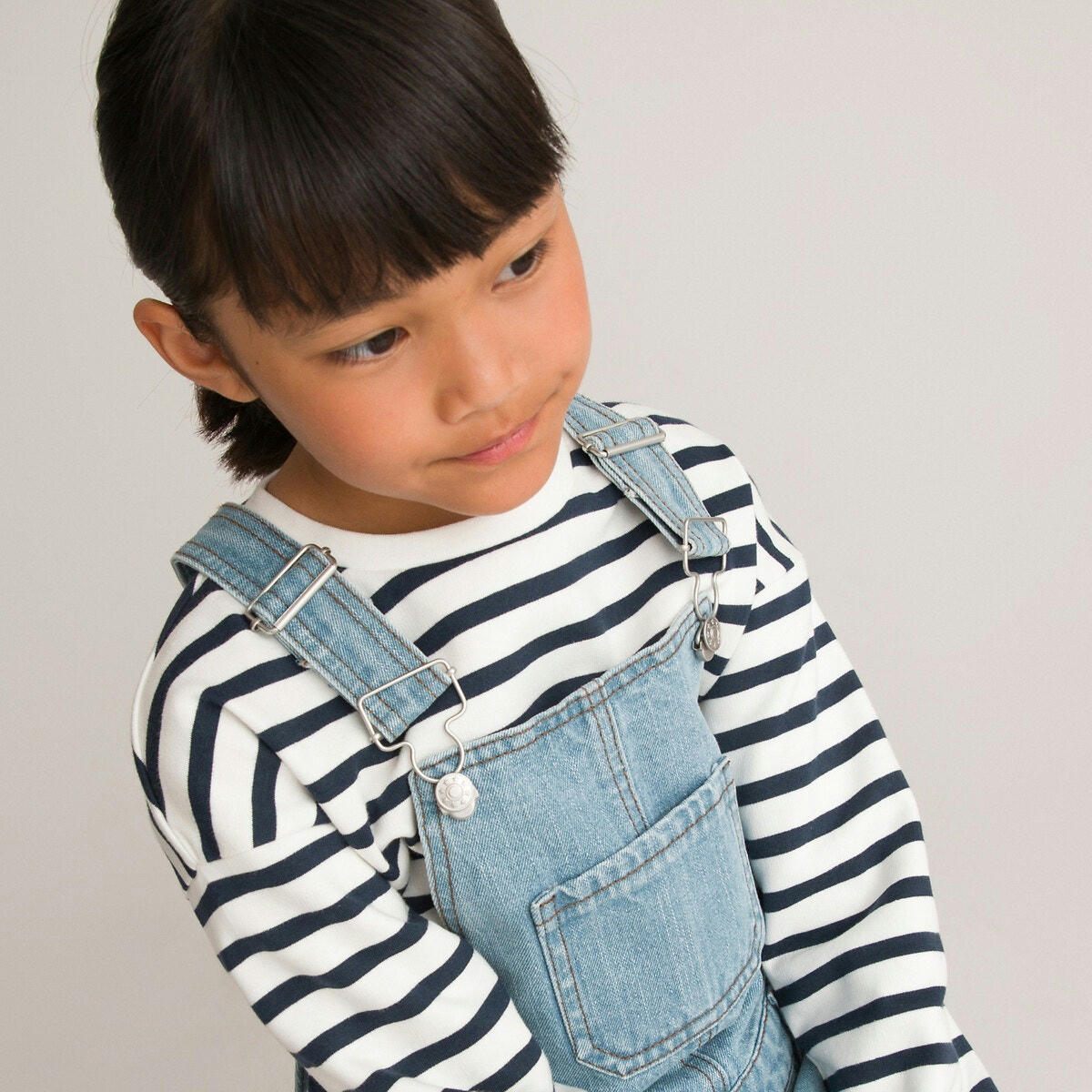 Salopette courte en jean