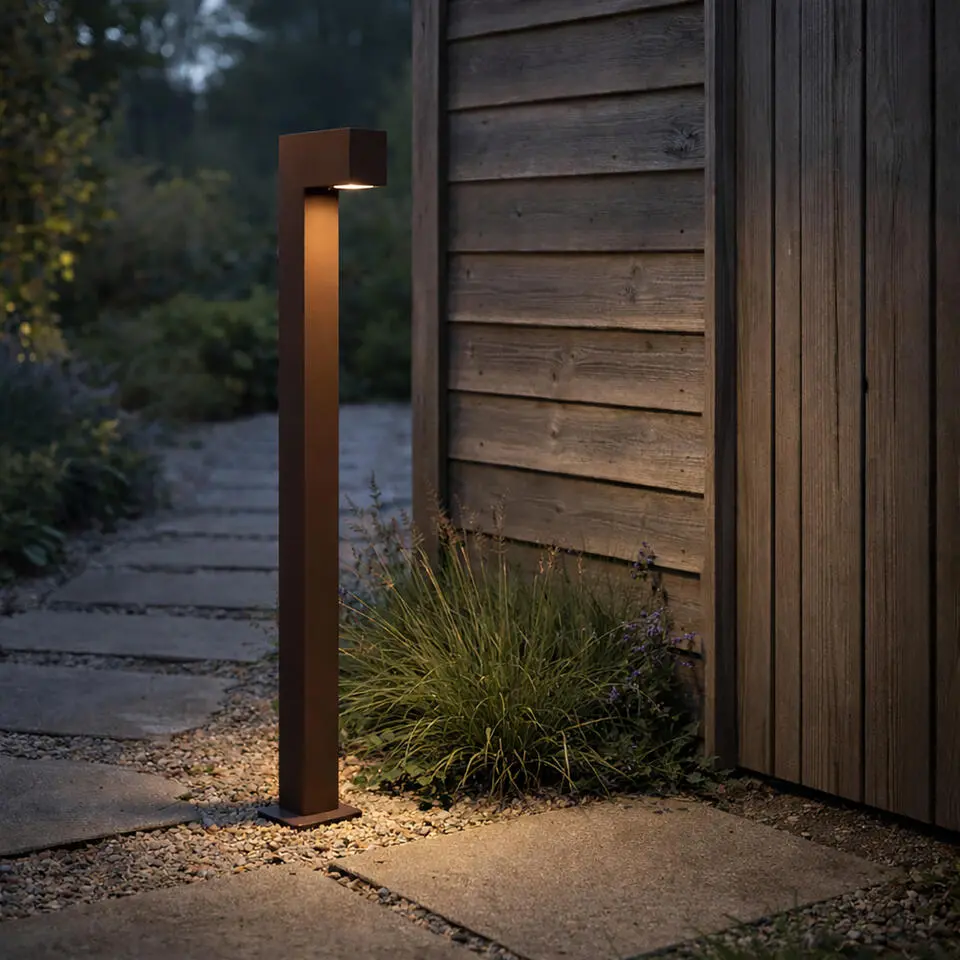 Qazqa sokkellamp baleno bruin gu10