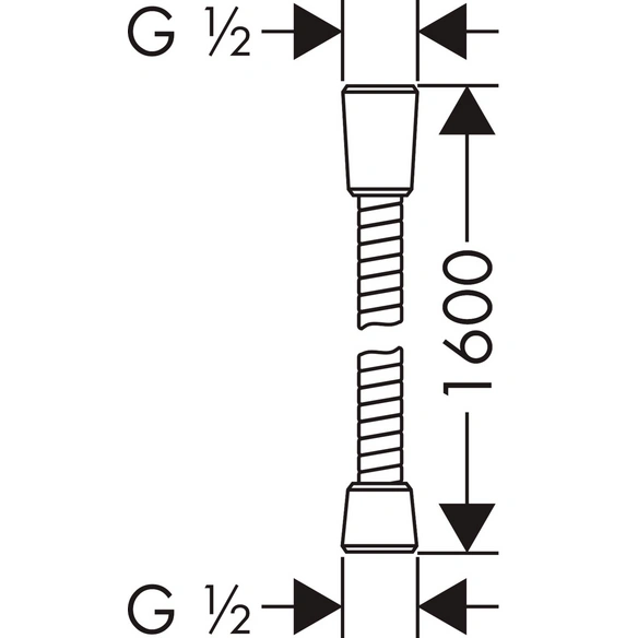 Brauseschlauch, »Sensoflex«, L: 160 cm, chromfarben