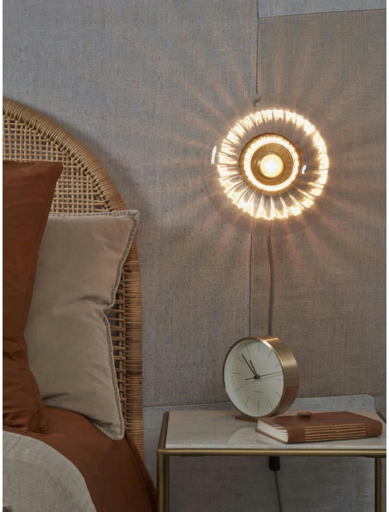 BRUSSELS - Applique en verre  or, h. 27cm