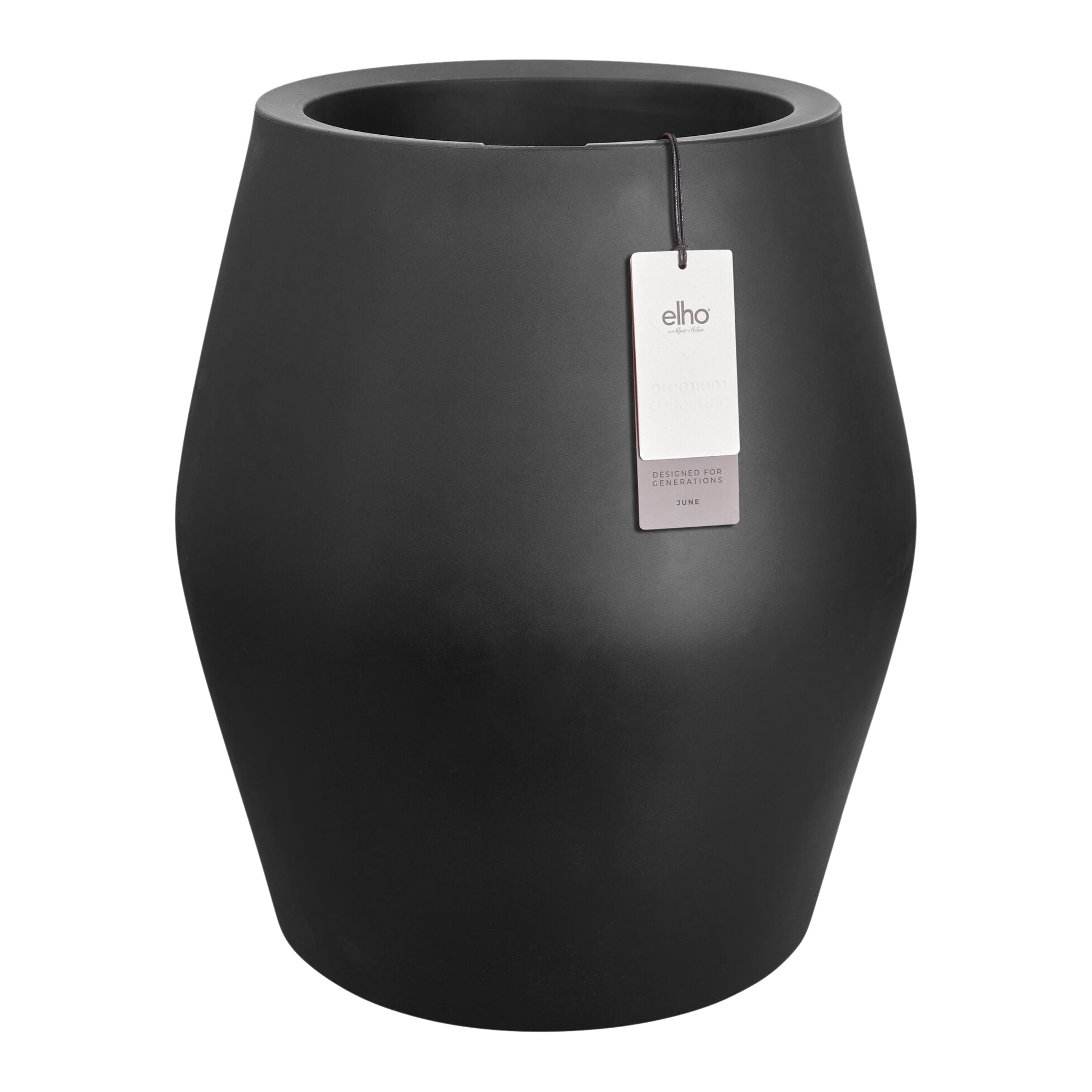 Elho June Split High 46 - Zwart - Ø 46 x H 53 cm - Binnen en Buiten -