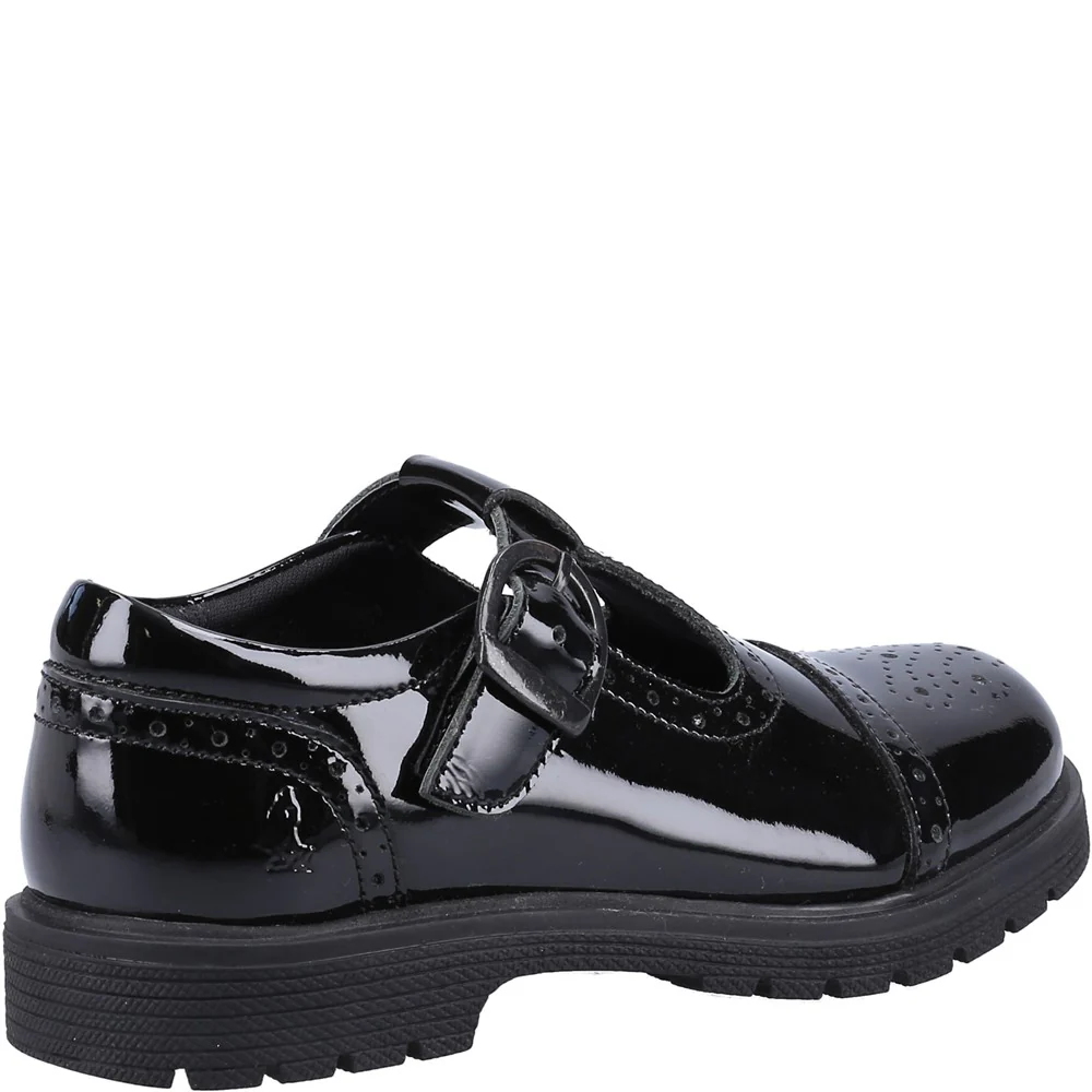 Hush Puppies Paloma Patent Junior School Shoes