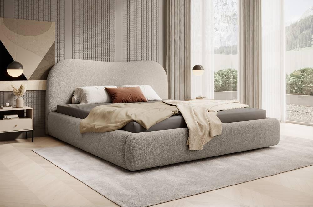 Bedframe Sombala bouclé 160 x 200 cm