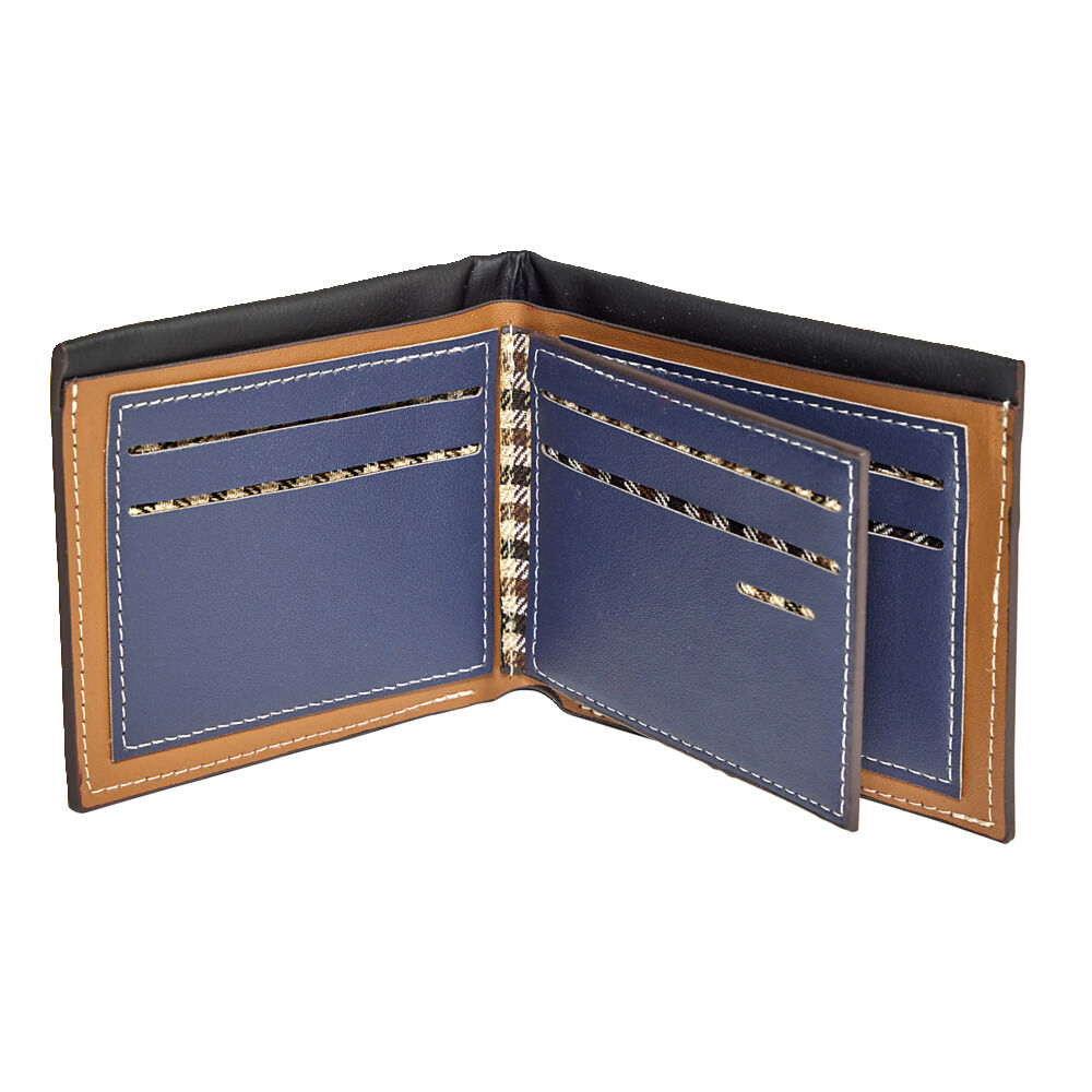 Portefeuille simili 9x11,5cm - 2 modèles marron ou noir