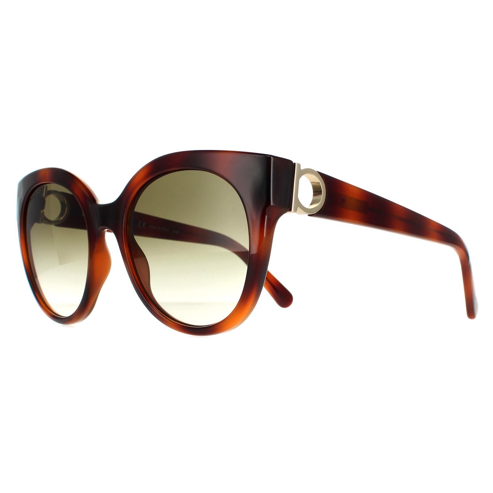 Salvatore Ferragamo Cat Eye Tortoise Green SF1031S