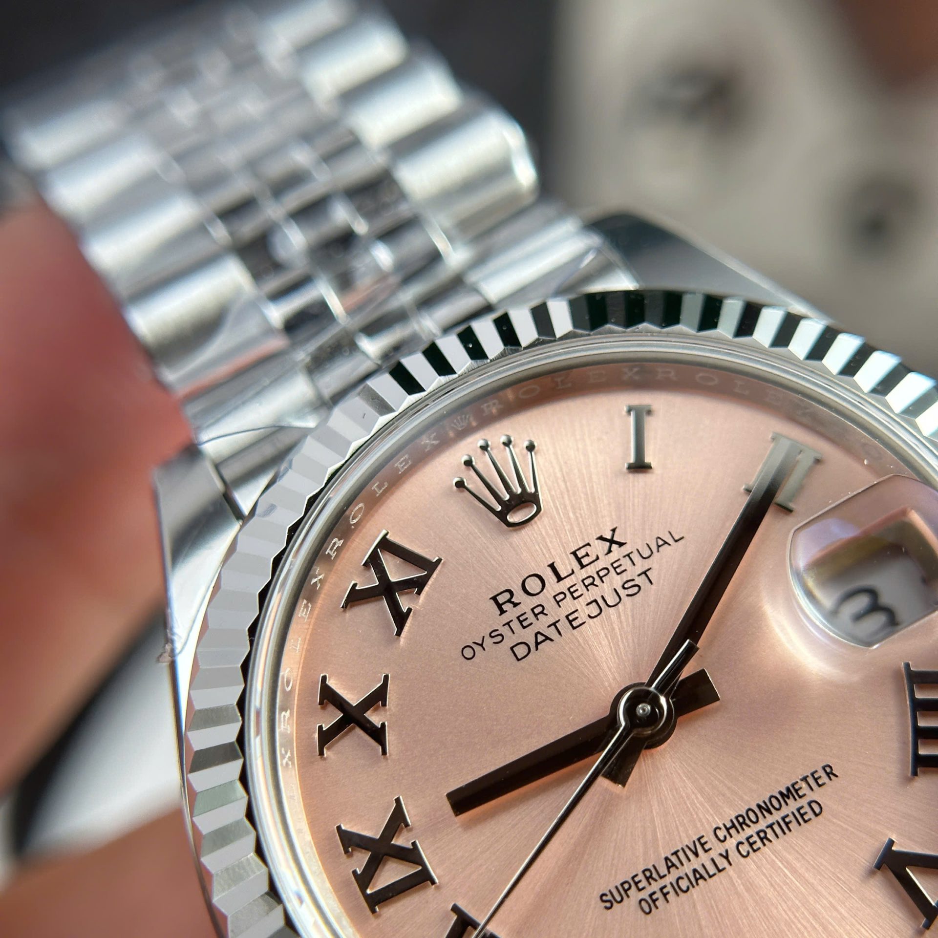Rolex Datejust 316L Steel Pink Dial 31mm Jub THBF Replica