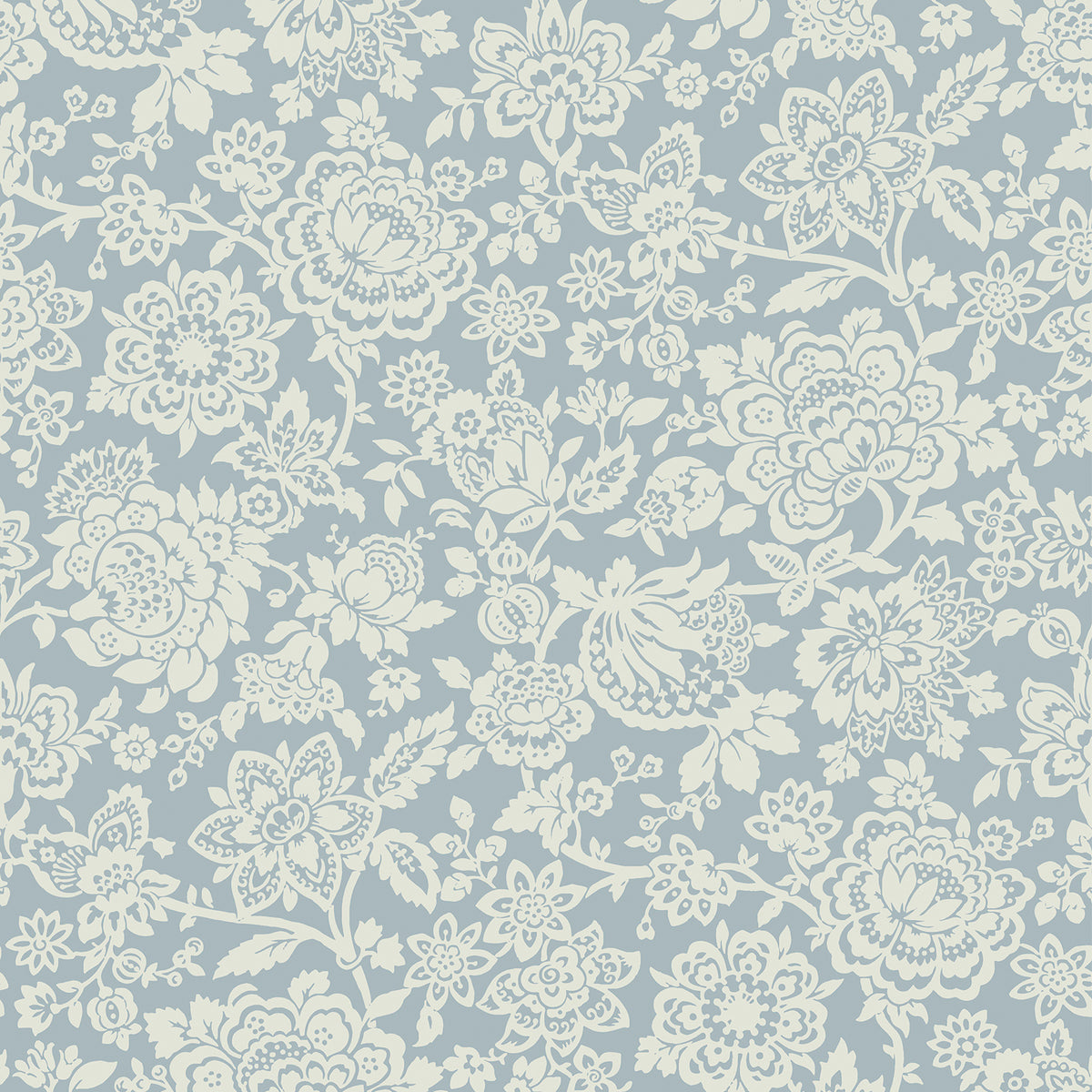 Laura Ashley Vliesbehang Trailing Laurissa Pale Seaspray Blauw