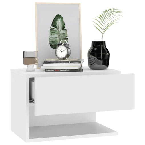 NNEVL Wall-mounted Bedside Cabinet White