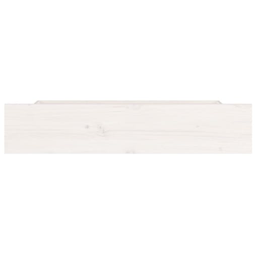 NNEVL Bed Drawers 4 pcs White Solid Wood Pine