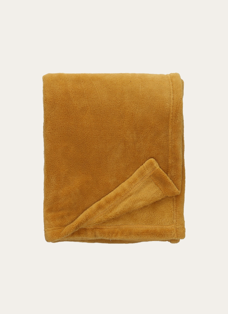 PLAID POLAIRE UNI DOUX GOLD