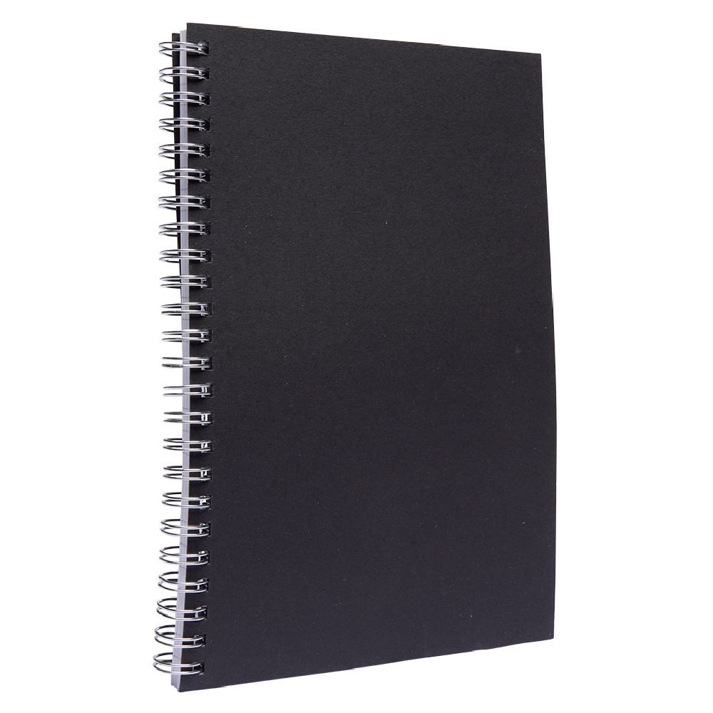 Cahier à spirale A5 noir 80 pages