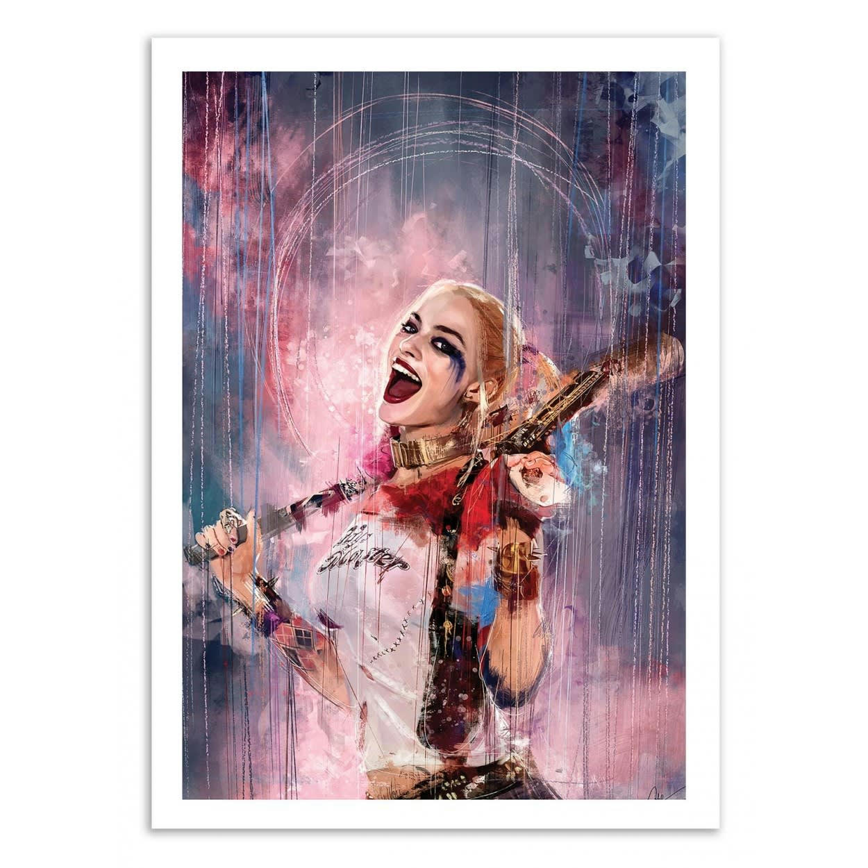 WISESNAIL - HARLEY QUINN - Affiche d'art 50 x 70 cm