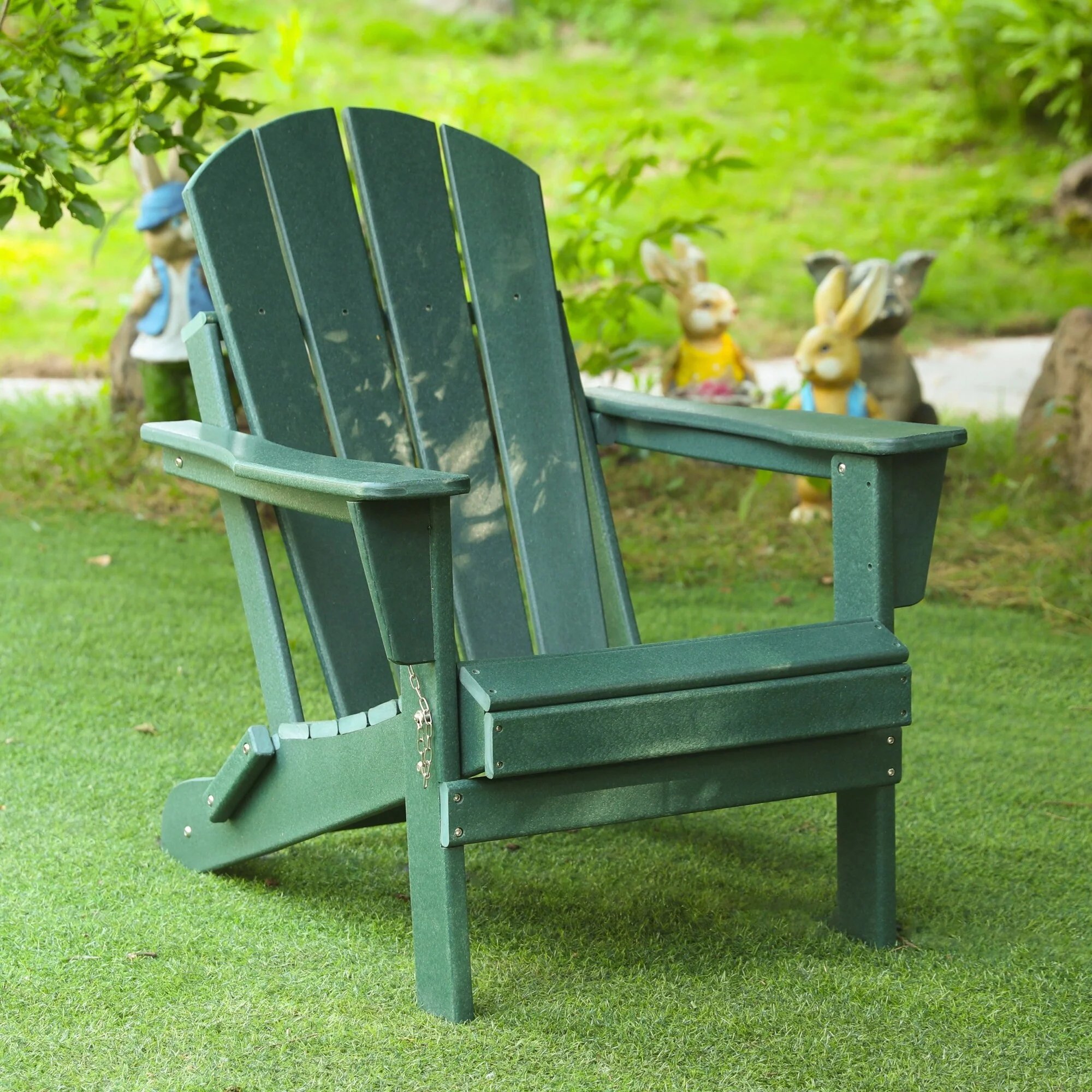Relaxing Stackable HDPE All-Weather Adirondack Chair