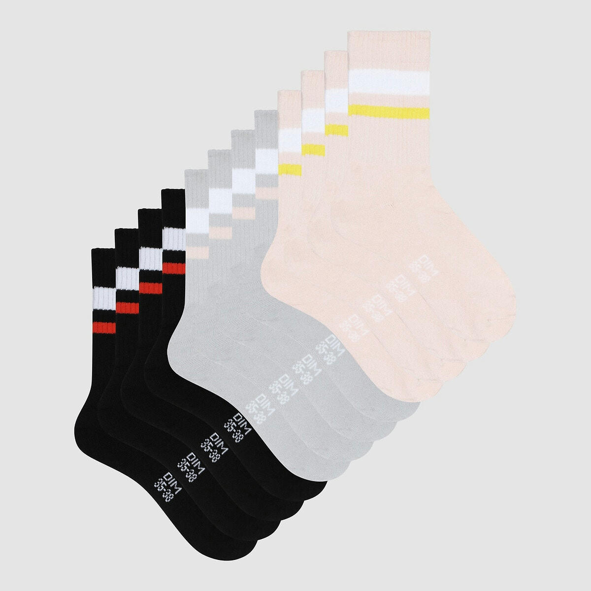Lot de 6 mi-chaussettes Ecodim sport style