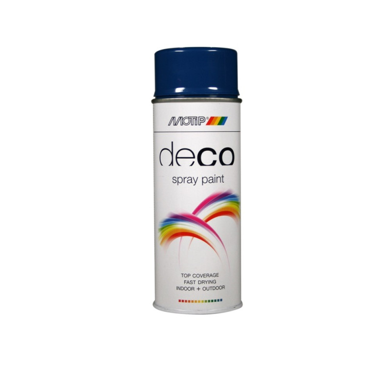 Peinture Deco Paint bleu gentiane brillante 0,4 L MOTIP