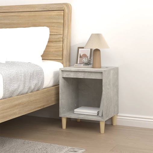 NNEVL Bedside Cabinet Concrete Grey 40x35x50 cm