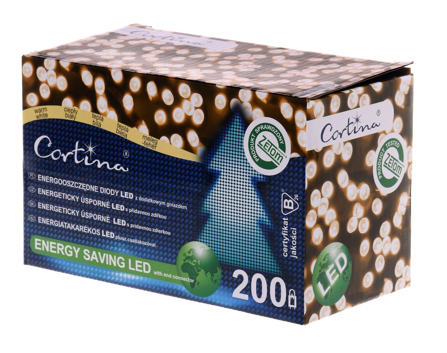 Lampki led 200l wew. odcień ciepły