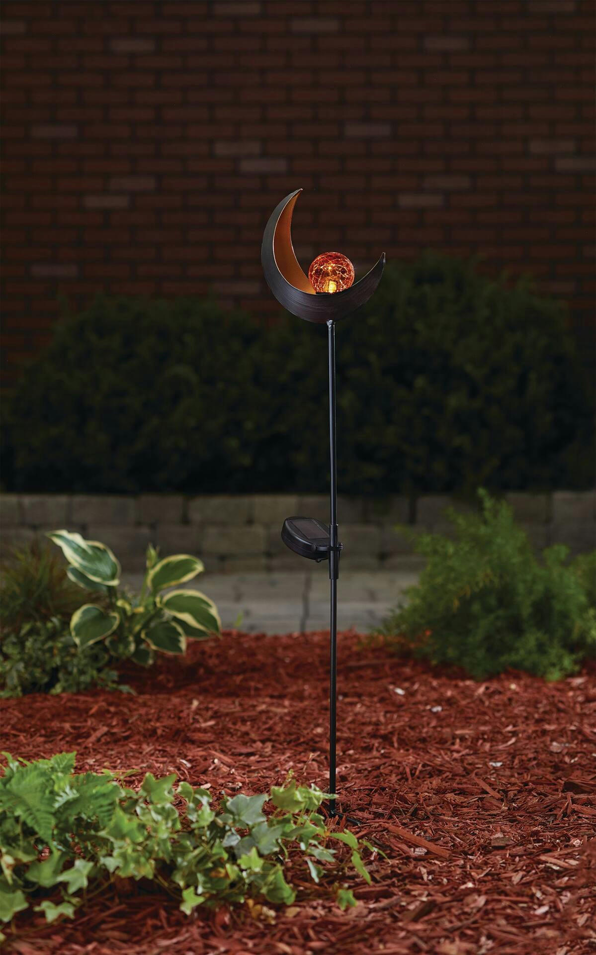 For Living Bronze Moon Solar Garden Stake Light, 35.43-in