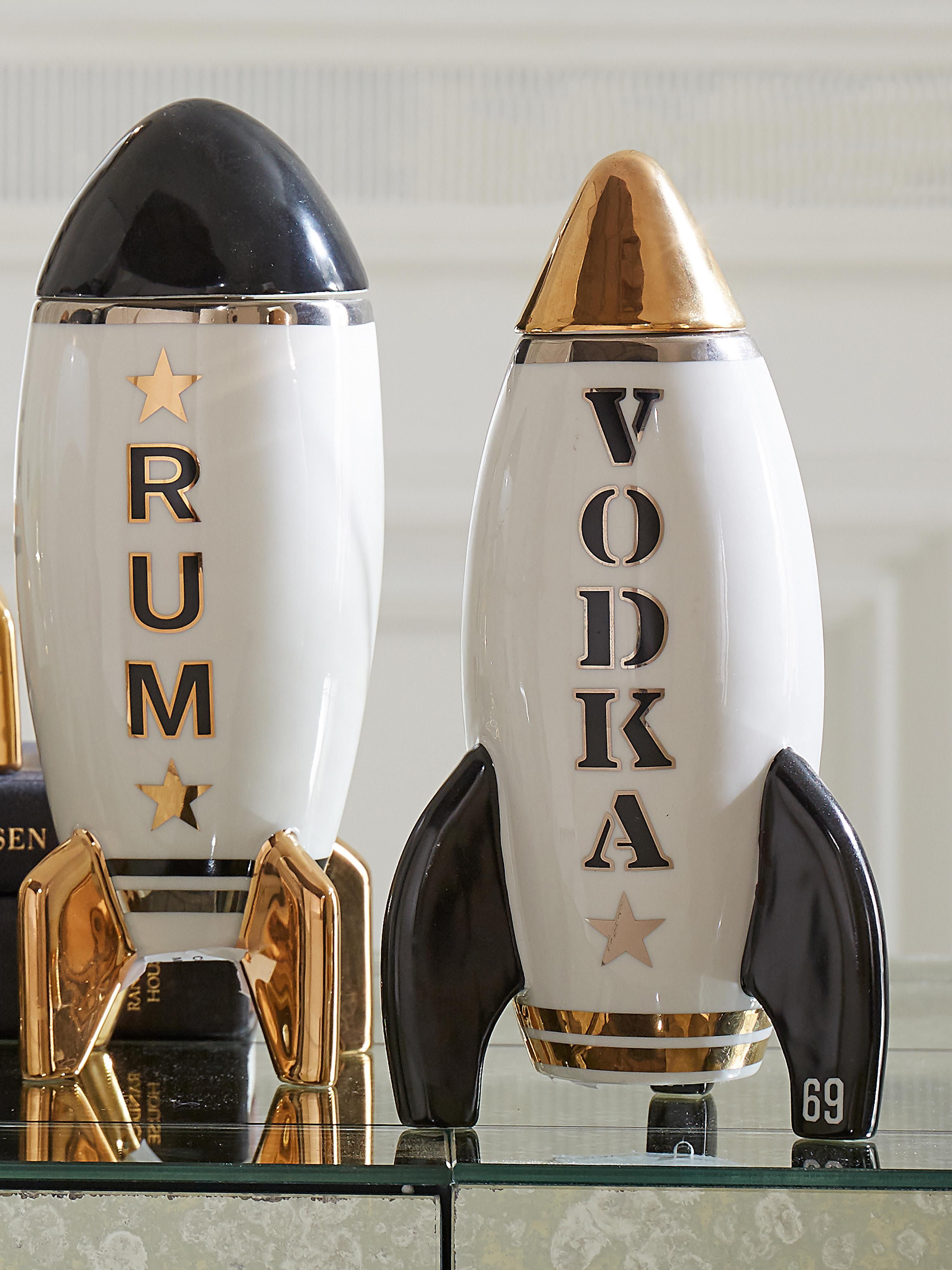 Dekanter Rocket mit Goldakzenten, 830 ml