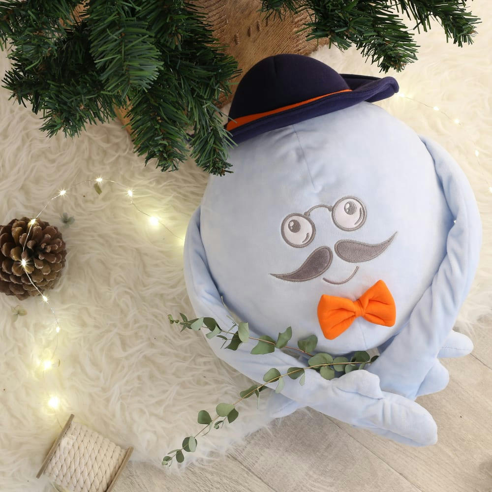 - Peluche bébé - 30cm -Mr. Chapeau bébé  Bleu