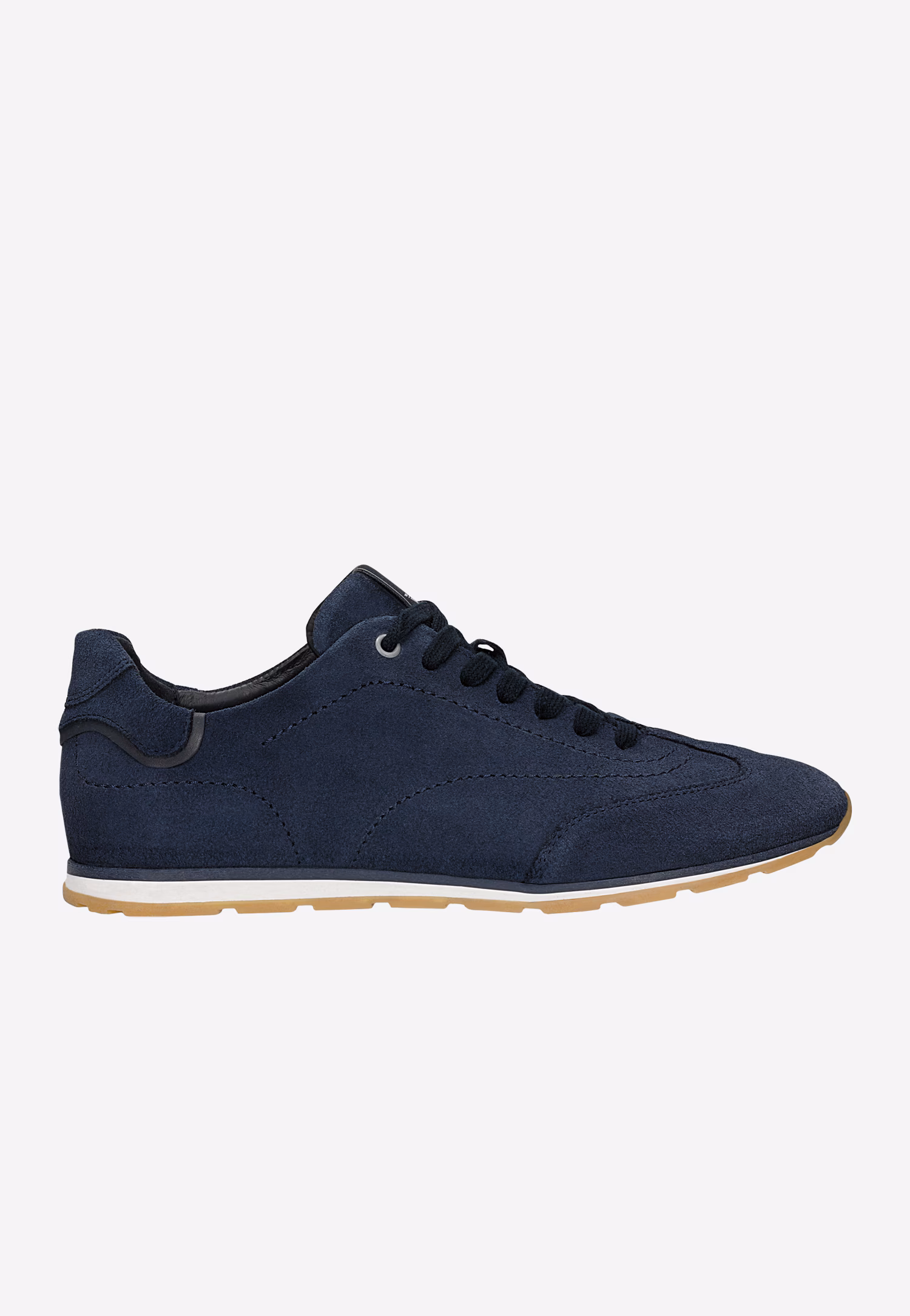 Granatowe sneakersy męskie na niskiej podeszwie