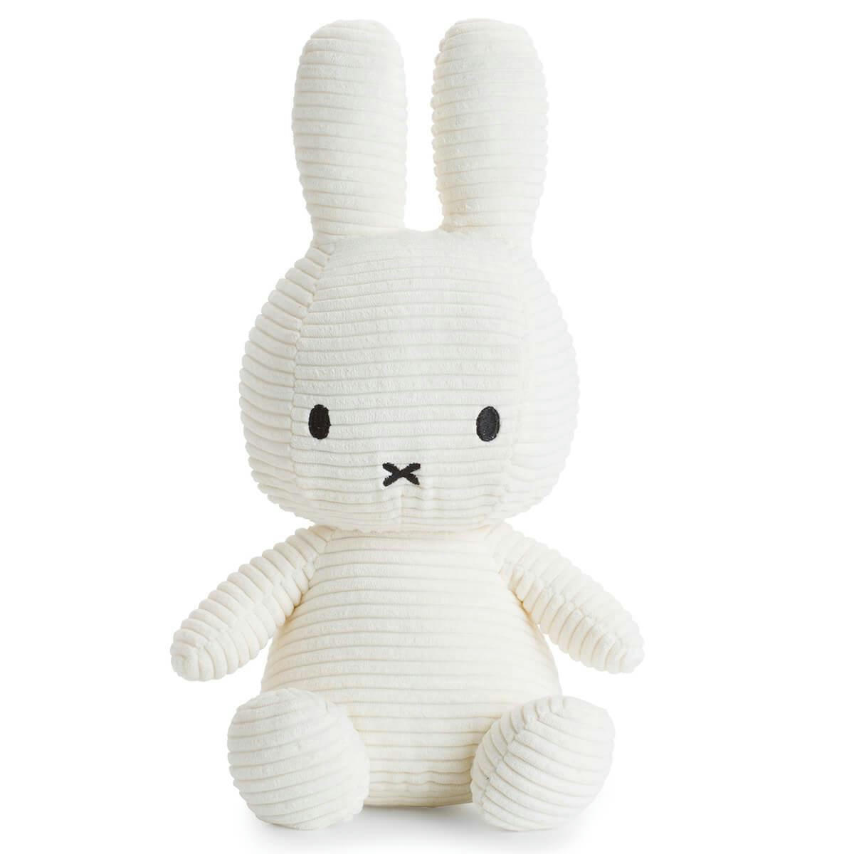 - Peluche lapin 50cm MIFFY Corduroy white