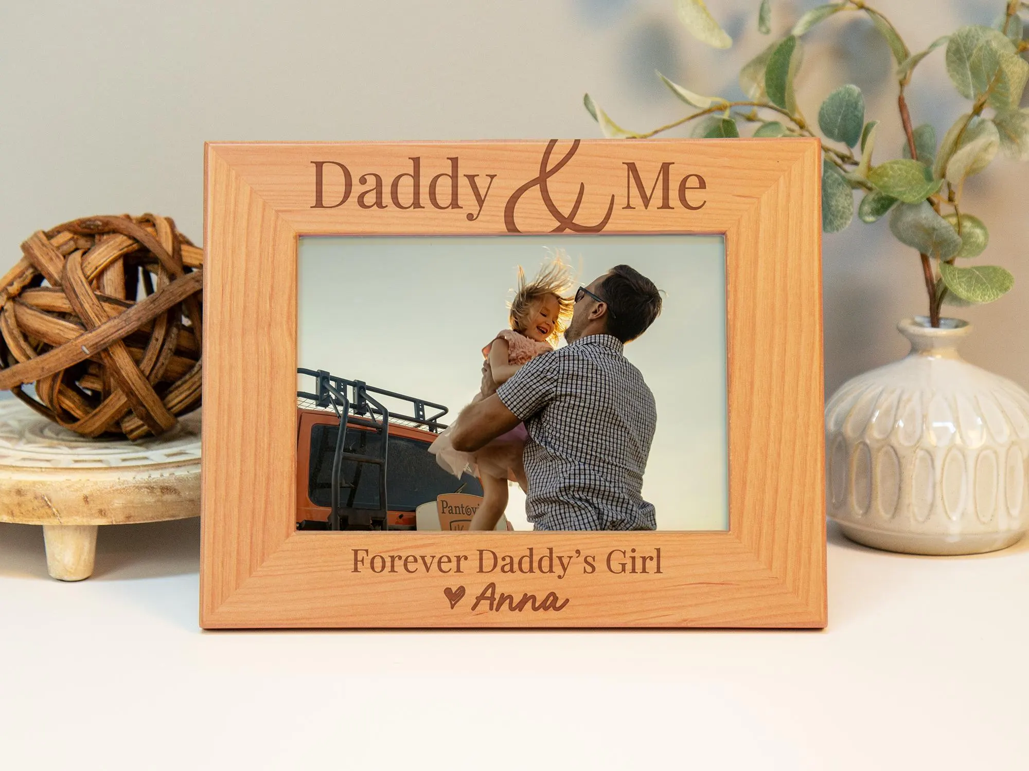 Daddy and Me Picture Frame, Custom Photo Frame, Dad Picture Frame Fathers Day Gift, New Dad Gift Personalized Picture Frames