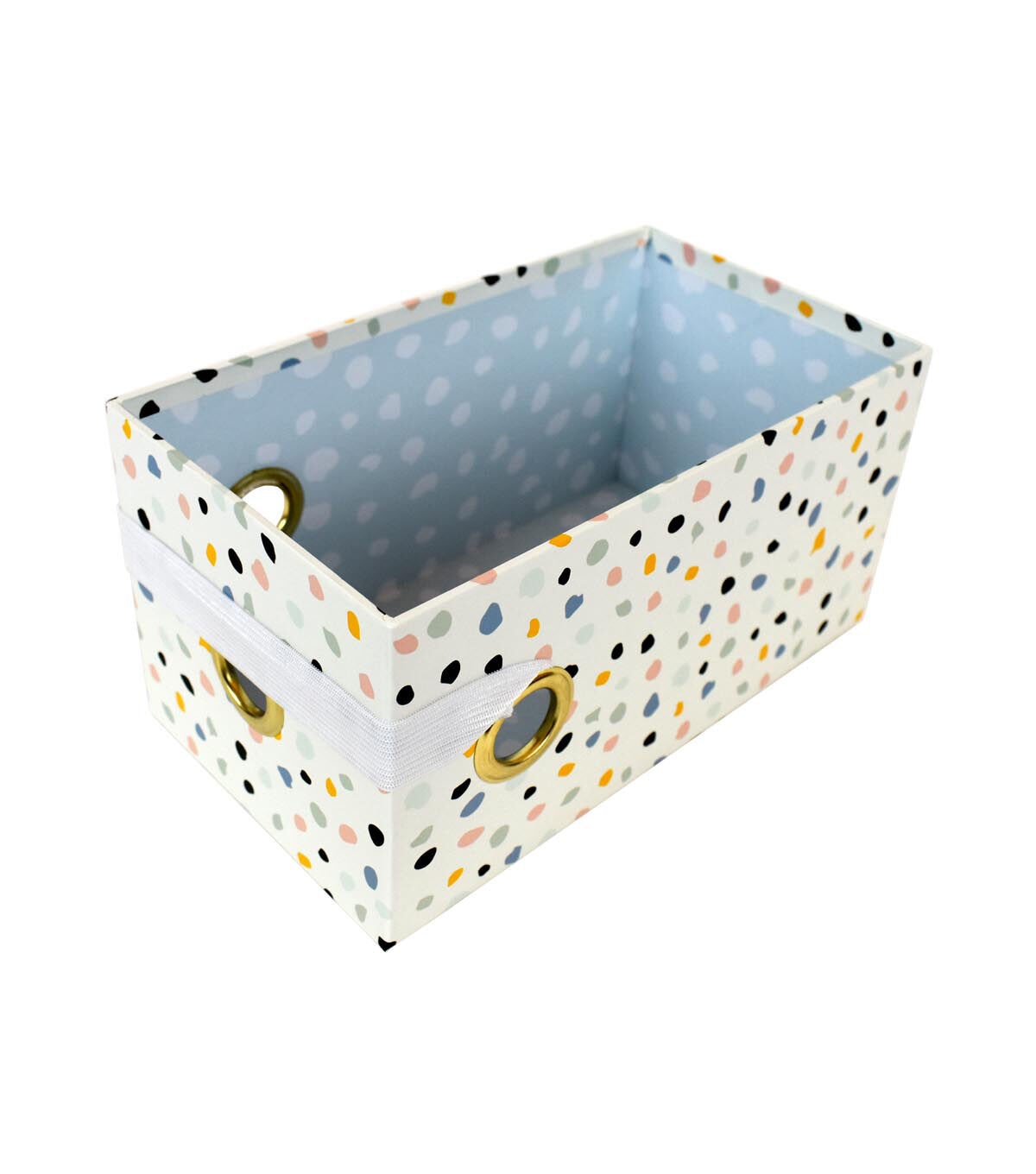 9 Multi Dots Rectangle Box With Elastic Closure