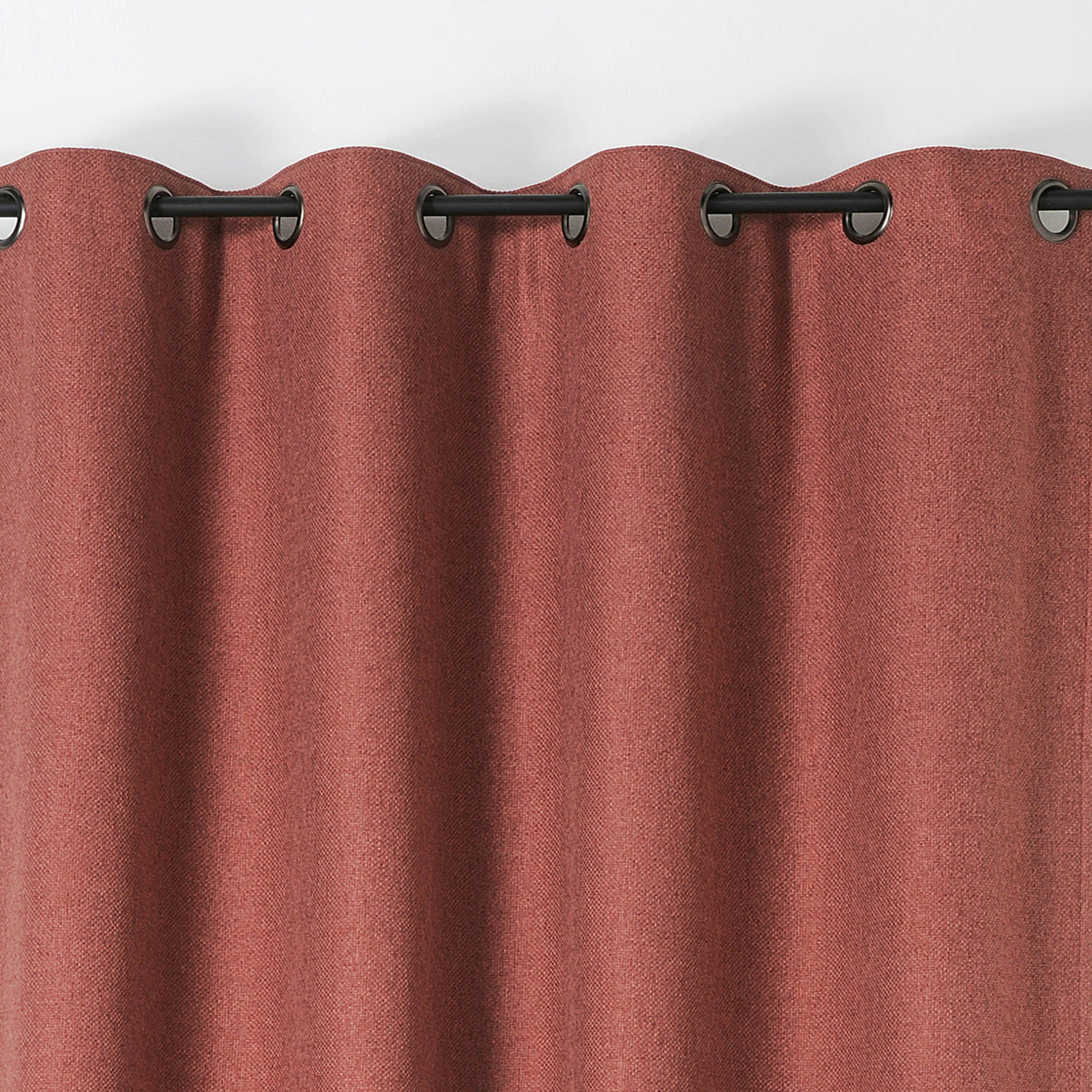 - Rideau obscurcissant et isolant boreal polyester brique 140x260 cm