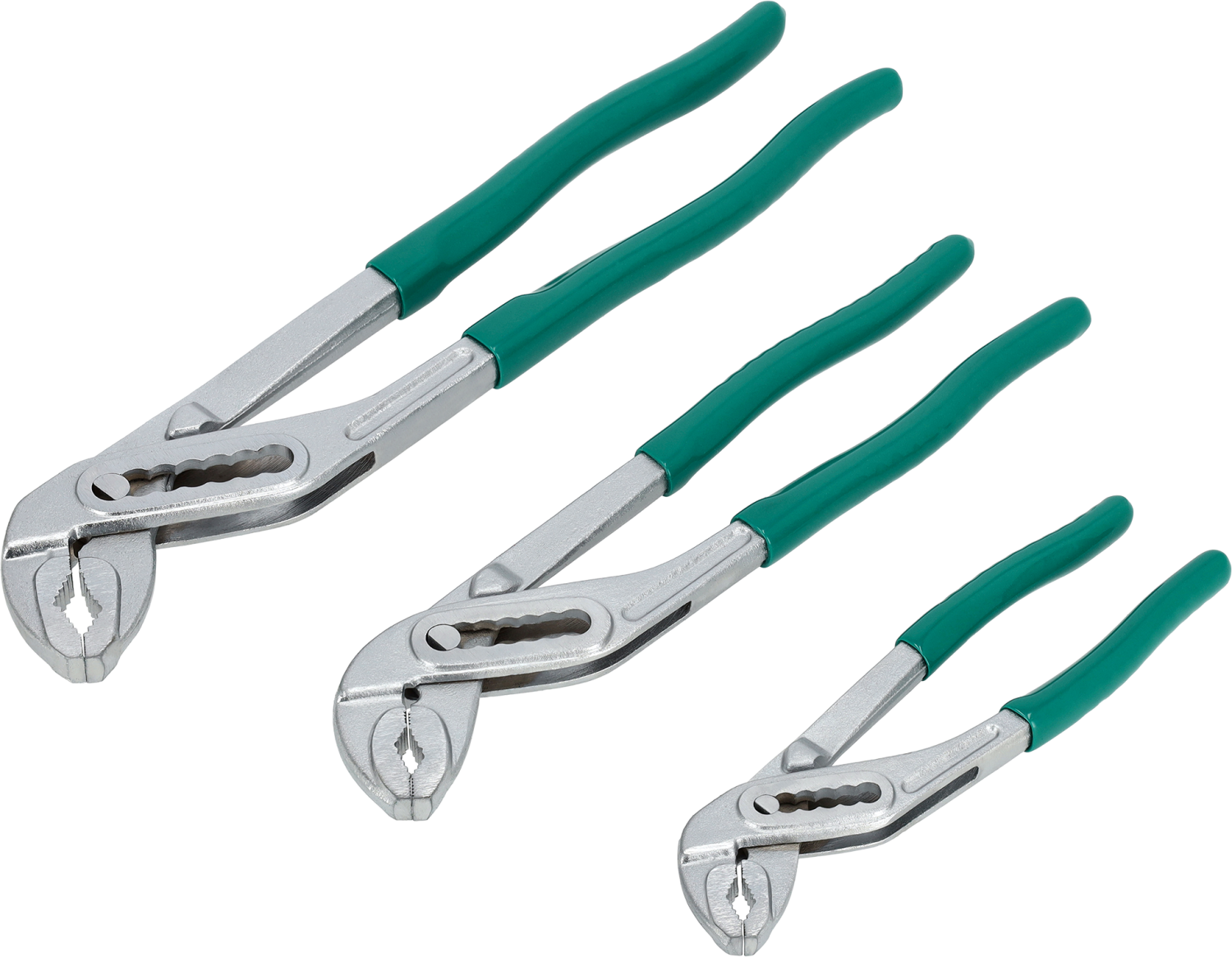 Zestaw 3elem. szczypce do rur 180mm, 250mm, 300mm CrV wkład EVA STALCO S026388815 S026388815