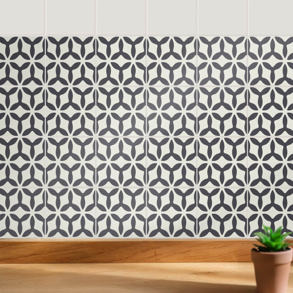 Naklejki na kafelki 10x10 cm Geometria symetryczna 24 szt.