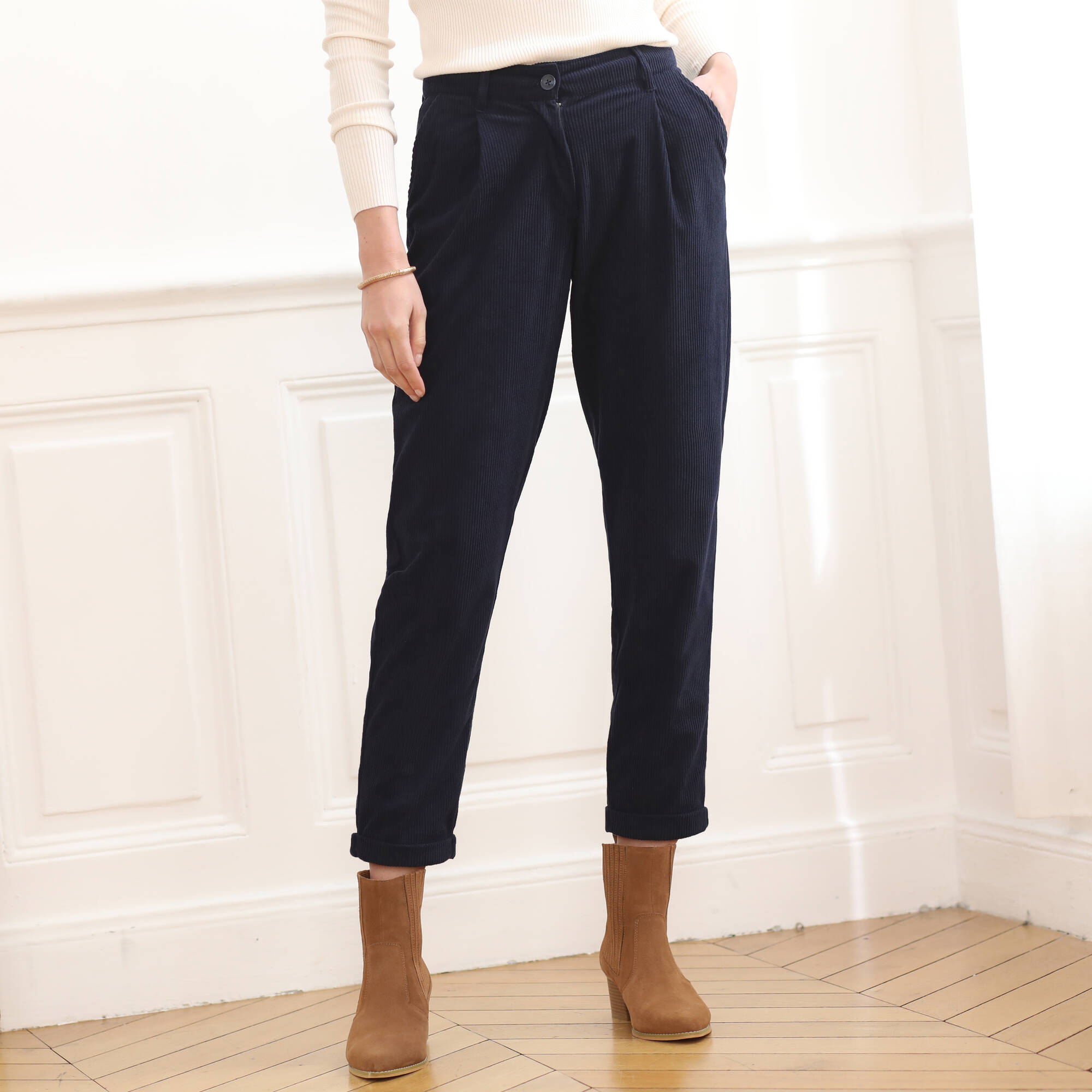 Pantalon 7/8ème, velours