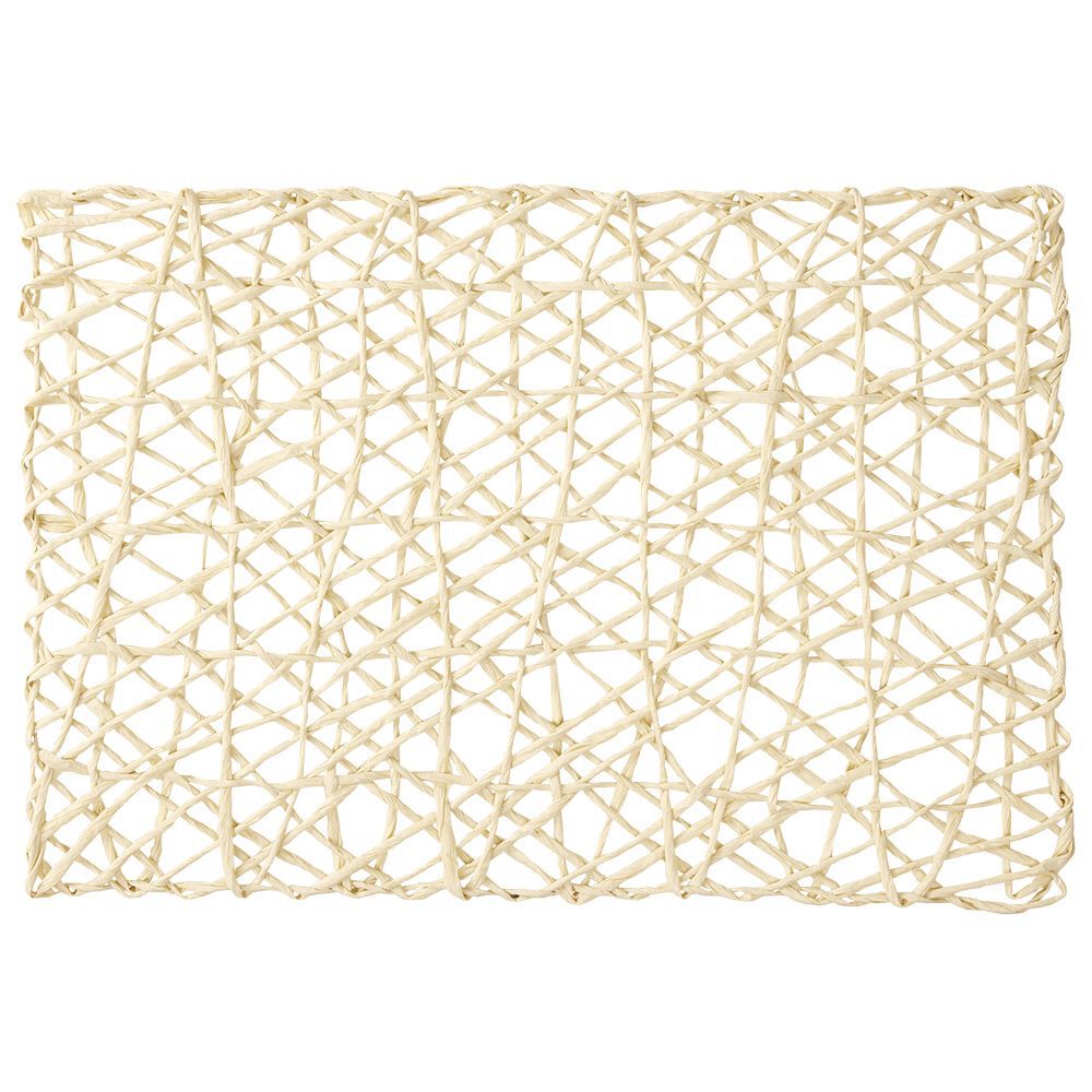 Set de table rectangulaire filaire beige