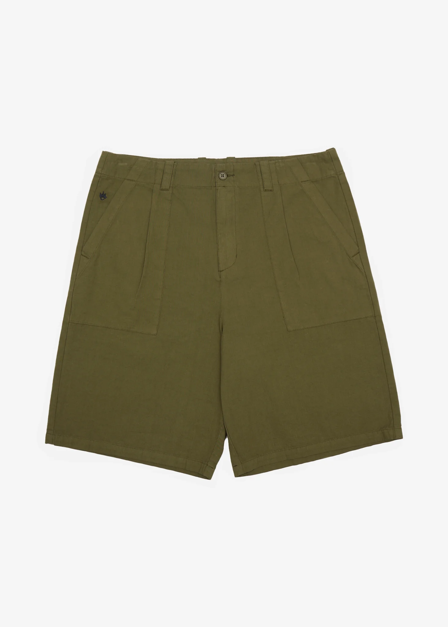 AFENDS Mens Glider - Pleated Short 22 - Military