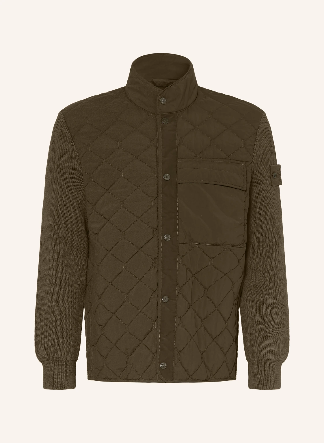 STONE ISLAND Steppjacke GHOST im Materialmix