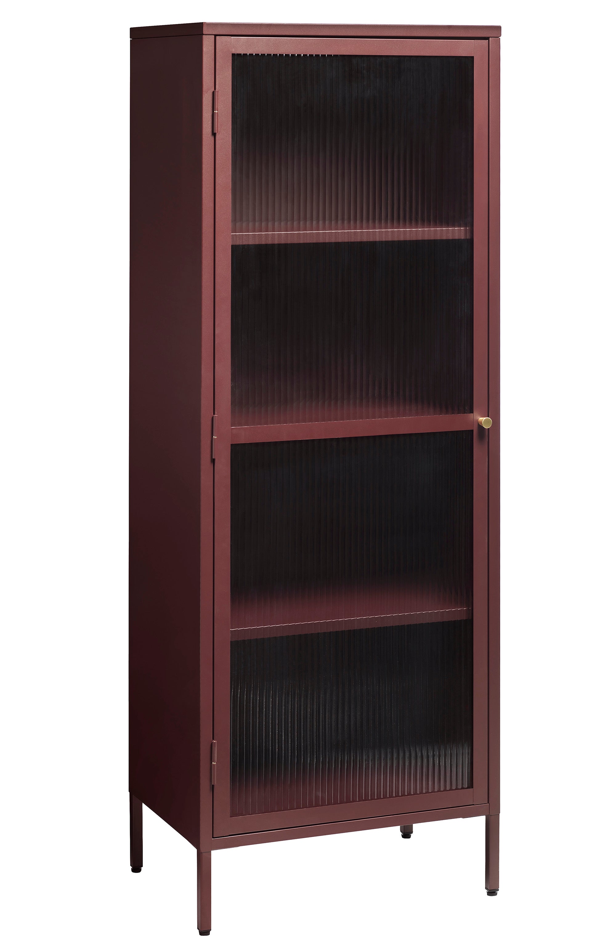 Rebellenclub Vitrinekast Omeo - 160 x 58 cm - Bordeauxrood