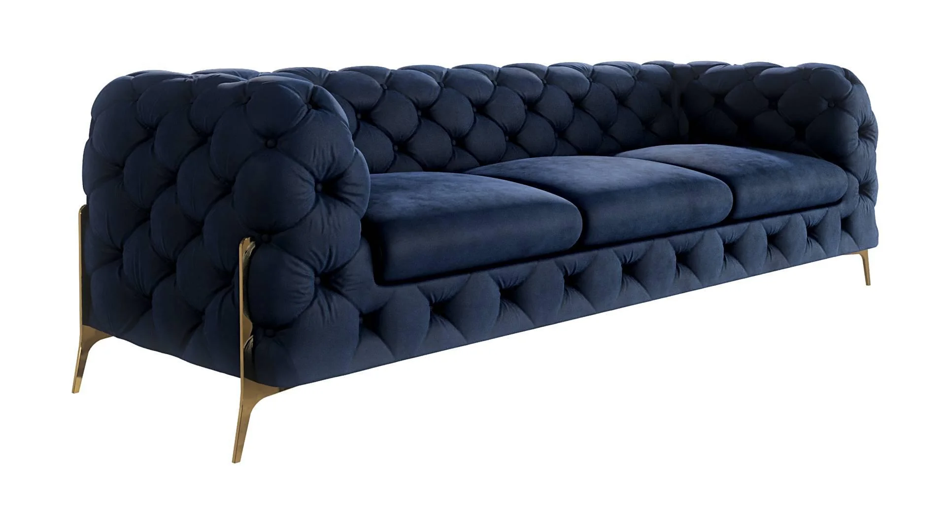 3-zitsbank Chelsea velvet