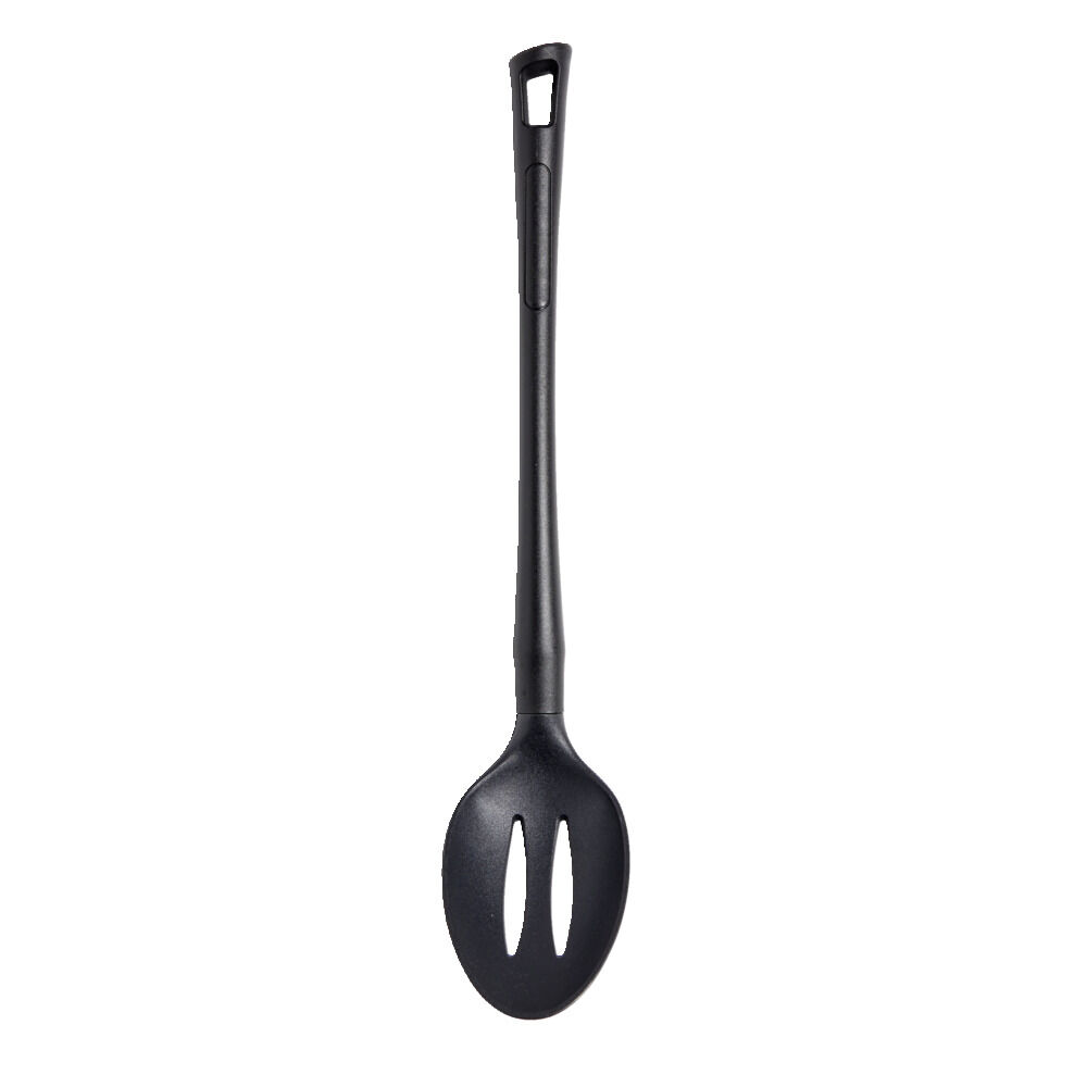 Cuillère à fente en plastique noir L.33,5cm